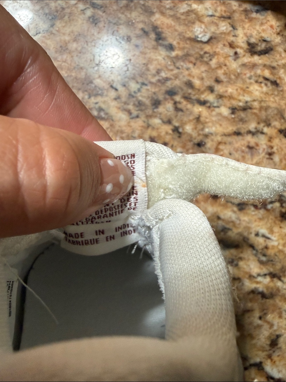 Nike- Baby Sneaker with Maroon Swoosh size 3c Nike air force 1 - Picture 6 of 8
